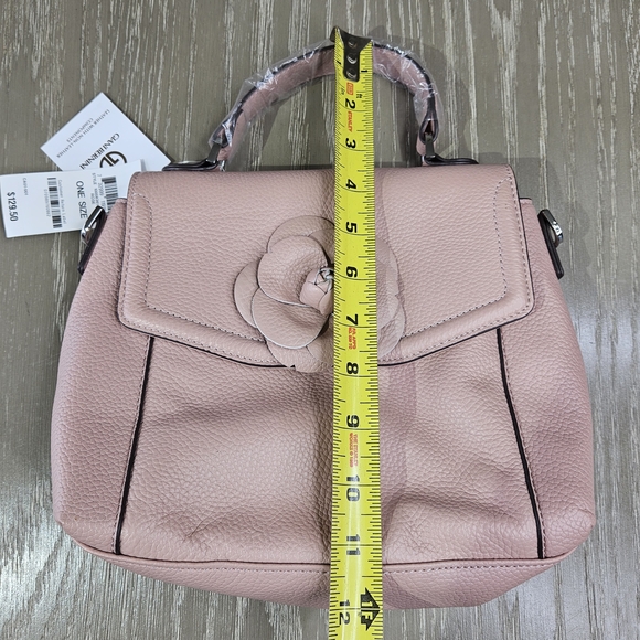 Giani Bernini flap with floral applique small crossbody bag - Pink - Picture 2 of 11